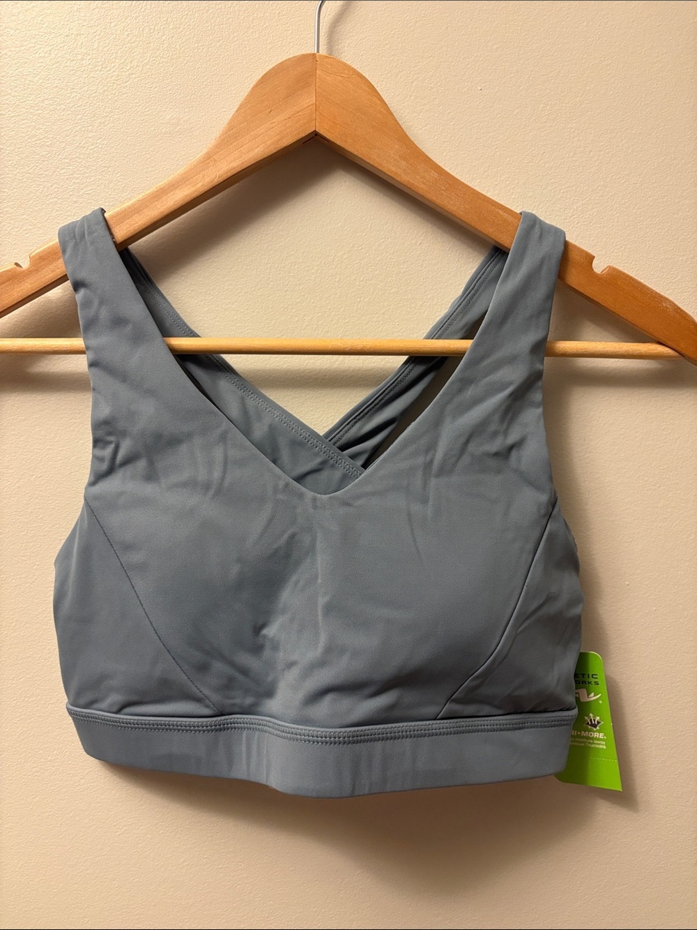 NWT Athletic Works Yoga Bra Blue Size Large